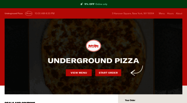 undergroundpizzamenu.com