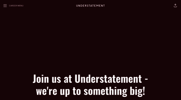 understatementab.teamtailor.com