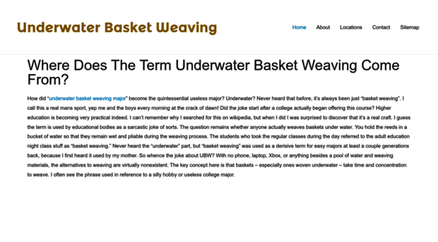 underwater-basketweaving.com