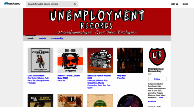 unemploymentrecordsitaly.bandcamp.com