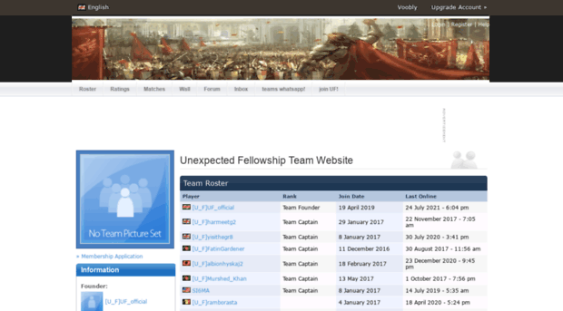unexpectedfellowship.voobly.com