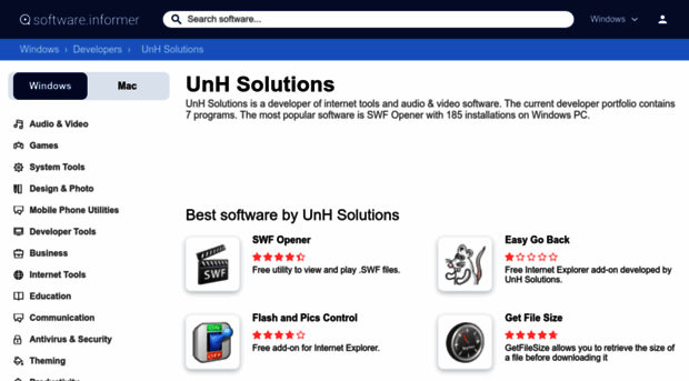 unh-solutions.software.informer.com