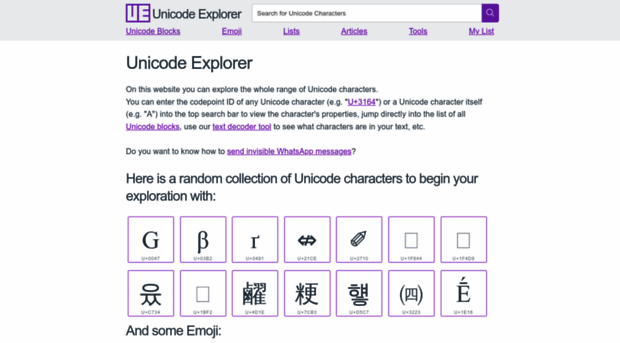 unicode-explorer.com