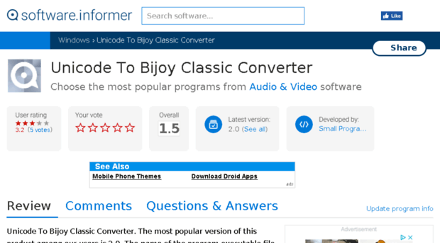 unicode-to-bijoy-classic-converter.software.informer.com