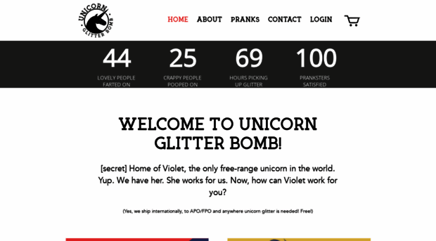 unicornglitterbomb.com