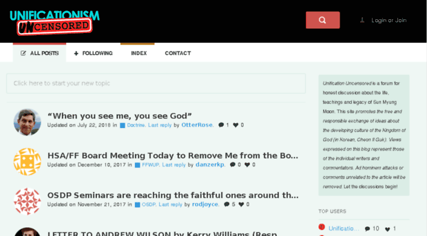 unificationismuncensored.com