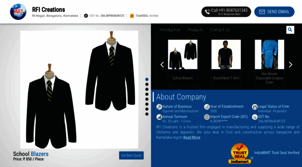 uniformsmanufacturersbangalore.com