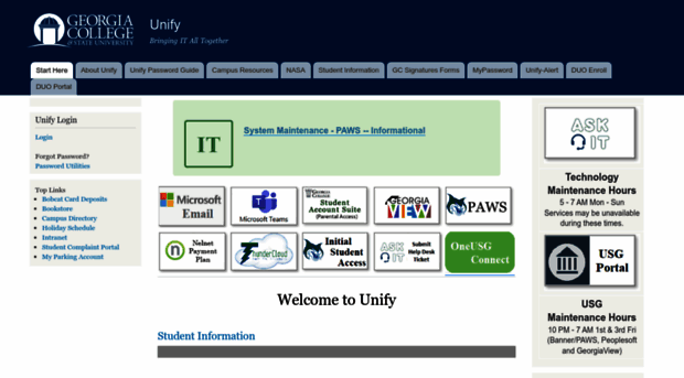 unify.gcsu.edu