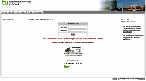 webmailer uni dortmund