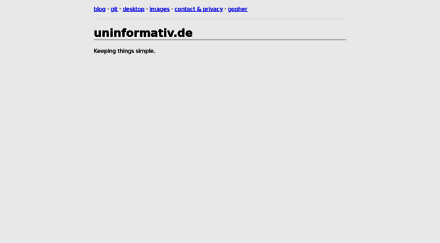 uninformativ.de