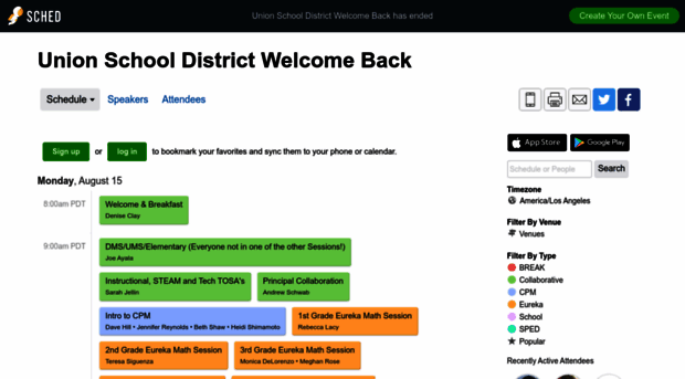 unionschooldistrictwelcomeb2016.sched.org