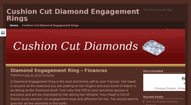 unique-cushion-cut-engagement-rings.com