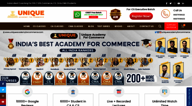 uniqueacademyforcommerce.com