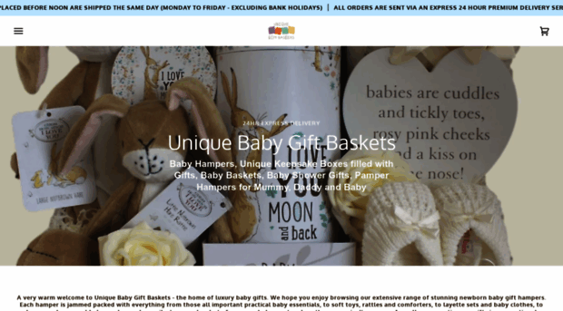 uniquebabygiftbaskets.co.uk