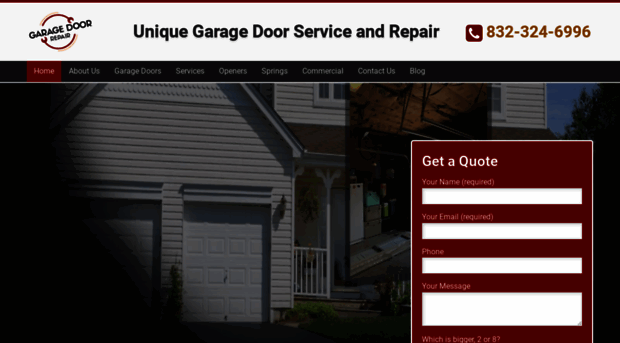 uniquegaragedoorservicerepair.com