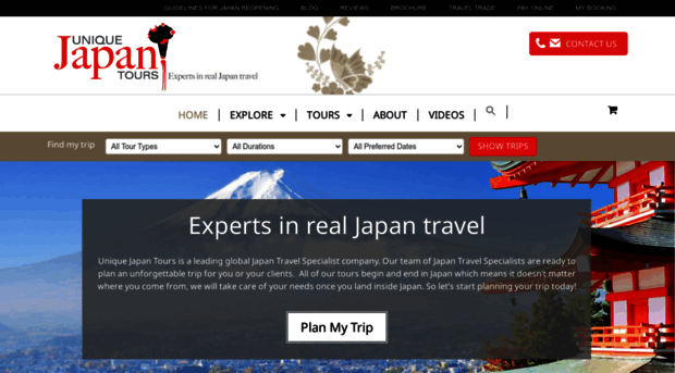 uniquejapantours.com