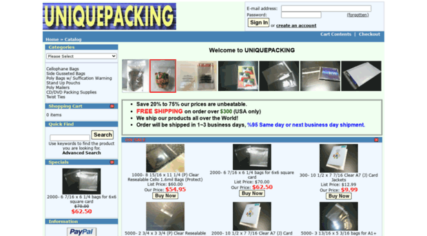 uniquepacking.com