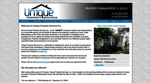 uniquepropertyservices.com