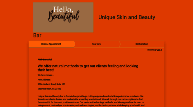 uniqueskinandbeautybar.as.me