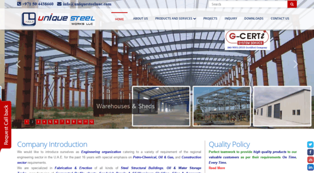 uniquesteeluae.com