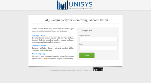 unisys.taqi.uz