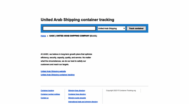 unitedarabshipping.container-tracking.org