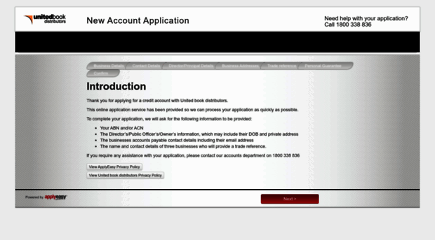 unitedbookdistributors.applyeasy.com.au