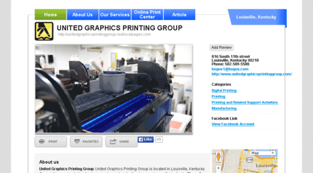 unitedgraphicsprintinggroup.reallocalpages.com