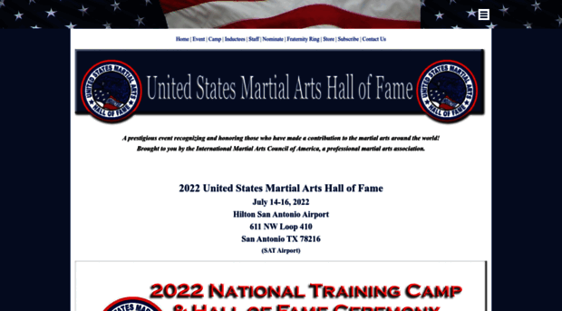 unitedstatesmartialartshalloffame.com