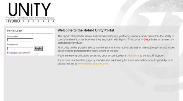 unity.hybridapparel.com