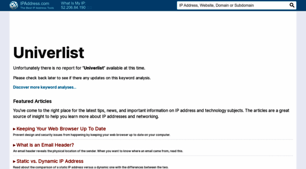 univerlist.ipaddress.com