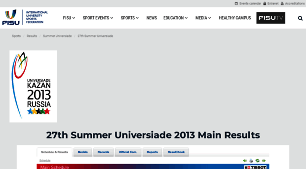 universiade2013.sportresult.com