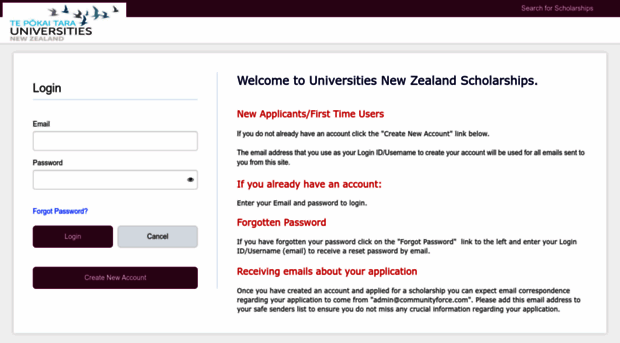 universitiesnz.communityforce.com