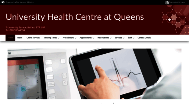 universityhealthcentreatqueens.co.uk