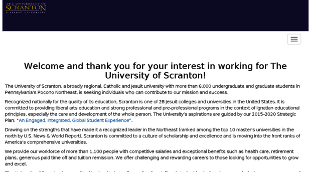 universityofscrantonjobs.com