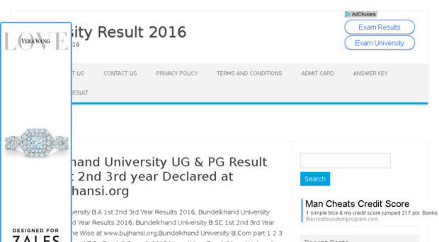 universityresult2016.in