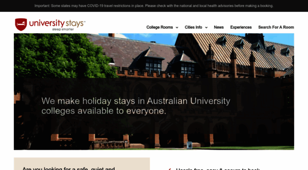 universitystays.com.au