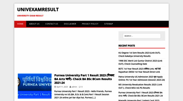 univexamresult.com