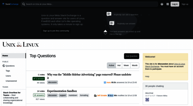 unix.meta.stackexchange.com