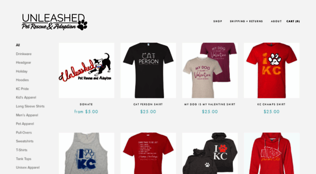 unleashedrescuefashion.com