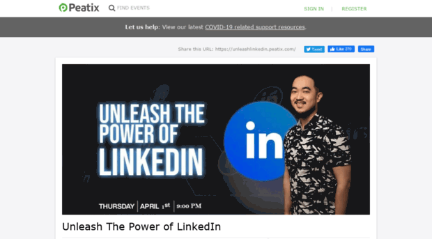 unleashlinkedin.peatix.com