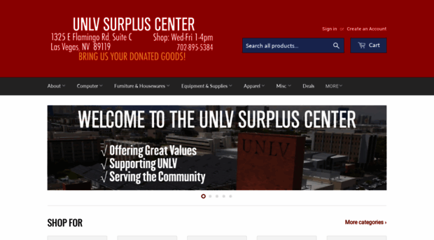 unlv-surplus-store.myshopify.com