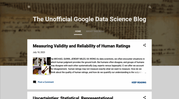 unofficialgoogledatascience.com