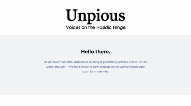 unpious.com