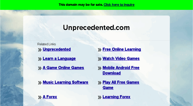 unprecedented.com