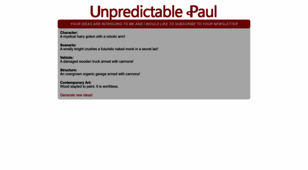 unpredictable-paul.com