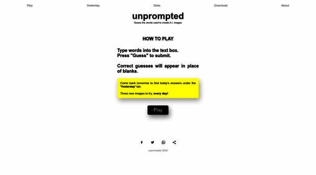 unpromptedgame.com