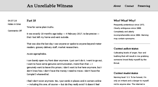 unreliablewitness.com