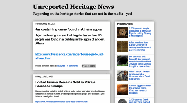 unreportedheritagenews.com