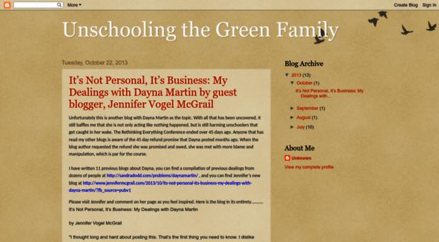 unschoolingthegreenfamily.blogspot.com